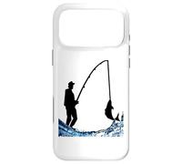 Custodia per iPhone 17 Pro Max Maglietta pescatore pescatore pesca pesca pesce idea regalo