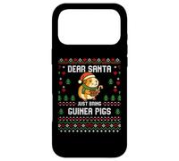 Custodia per iPhone 17 Pro Max Maglione natalizio Dear Santa Guinea Pigs Christmas Ugly