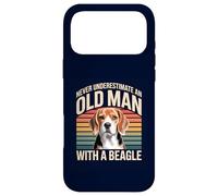 Custodia per iPhone 17 Pro Max Mai sottovalutare un vecchio con un proprietario di cane divertente Beagle