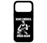Custodia per iPhone 17 Pro Max Make America Shred Again Presidente Lincoln Suonando la Chitarra