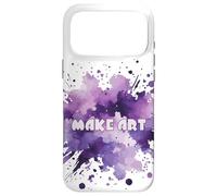 Custodia per iPhone 17 Pro Max Make Art - Vernice ad acquerello viola
