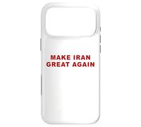 Custodia per iPhone 17 Pro Max Make Iran Great Again - Minimal Text White & Red