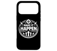 Custodia per iPhone 17 Pro Max Make It Happen Dichiarazione di mentalità d'azione guidata dall'esecuzione