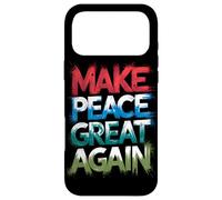 Custodia per iPhone 17 Pro Max Make Peace Again Grande Lettere Gringe Lettere contro la Guerra