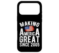 Custodia per iPhone 17 Pro Max Making America Great Since 2005 20 Compleanno di anni