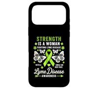 Custodia per iPhone 17 Pro Max Malattia Di Lyme Consapevolezza Donne Farfalla Malattia Di Lyme Verde