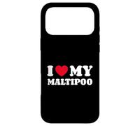 Custodia per iPhone 17 Pro Max Maltipoos Maltese Poodle Mix Dog Heart I Love My Maltipoo
