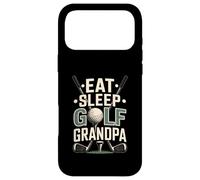 Custodia per iPhone 17 Pro Max Mangia Dormire Golf Nonno Divertente Senior Golfer