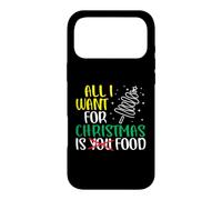 Custodia per iPhone 17 Pro Max Mangiare Natale Tutto quello che voglio è cibo Divertente X-Mas Food