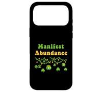 Custodia per iPhone 17 Pro Max Manifesto Abbondanza Festa di San Patrizio Irish Shamrock New Age