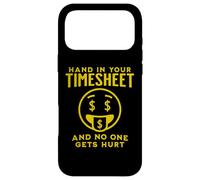 Custodia per iPhone 17 Pro Max MANO NELLA TUA SCHEDA ORARIA E NESSUNO SI FA MALE Divertente libro paga