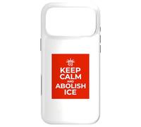 Custodia per iPhone 17 Pro Max Mantieni la calma e abolisci il grafico sull'immigrazione dell'ICE