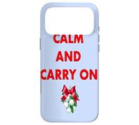 Custodia per iPhone 17 Pro Max Mantieni la calma e continua a baciarmi sotto il vischio