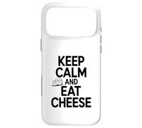 Custodia per iPhone 17 Pro Max Mantieni la calma e mangia formaggio Funny Food Lover