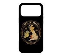 Custodia per iPhone 17 Pro Max Mappa vintage delle isole britanniche del Mare Inghilterra Scozia Galles Irlanda