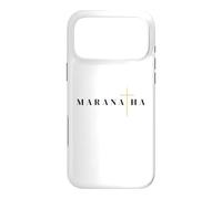 Custodia per iPhone 17 Pro Max Maranatha citazione greca vieni signore gesù