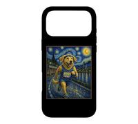 Custodia per iPhone 17 Pro Max Maratona: Golden Retriever Art Dog Runner