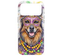 Custodia per iPhone 17 Pro Max Mardi Gras Belgian Tervuren Dog