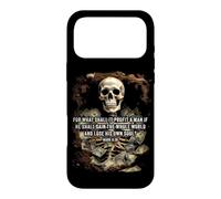 Custodia per iPhone 17 Pro Max Mark 8:36 What Shall it Profit - Eternity Verse Warning