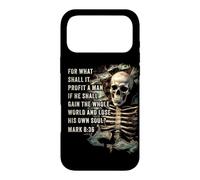 Custodia per iPhone 17 Pro Max Mark 8:36 What Shall it Profit - Eternity Verse Warning
