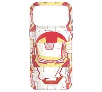 Custodia per iPhone 17 Pro Max Marvel Iron Man Tony Stark - Casco impiombato