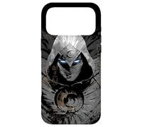Custodia per iPhone 17 Pro Max Marvel Moon Knight - Geroglifici egiziani con occhi luminosi, colore: Nero