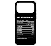 Custodia per iPhone 17 Pro Max Massimiliano Dichiarazione Nutrizionale Nome Divertente