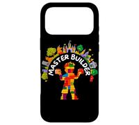 Custodia per iPhone 17 Pro Max Master Builder Bambini Building Blocks Giocattoli di mattoni Compleanno Ragazzi