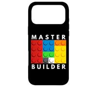 Custodia per iPhone 17 Pro Max Master Builder Building Blocks Brick Builders Toys present
