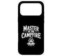 Custodia per iPhone 17 Pro Max Master of the Campfire S'mores Amante Divertente Camping
