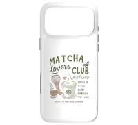 Custodia per iPhone 17 Pro Max Matcha Lovers Club, Cute Matcha Latte & Whisk for Tea Fans