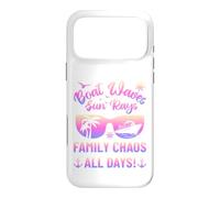 Custodia per iPhone 17 Pro Max Matching Family Boat Waves Sun Rays Family Chaos All Days