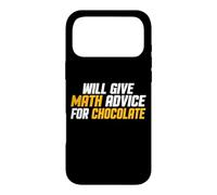 Custodia per iPhone 17 Pro Max Matematica, Insegnante divertente darà consigli di matematica per il cioccolato