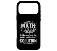 Custodia per iPhone 17 Pro Max Math Gives Us Hope Every Problem Has A Solution Funny Quote
