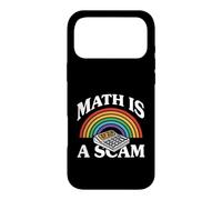 Custodia per iPhone 17 Pro Max Math Is A Scam Retro Rainbow Exploding Calculator Sarcasm