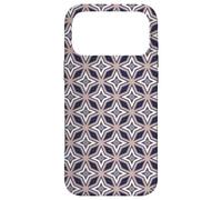 Custodia per iPhone 17 Pro Max Mauve Lavender Purple Star Geometry Pattern