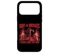 Custodia per iPhone 17 Pro Max May The Bridges I Burn Light My Way Funny Goth Gothic Skull