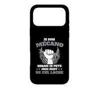 Custodia per iPhone 17 Pro Max Mécano Mécanicien Humour Clé Plate Atelier Mécanicien