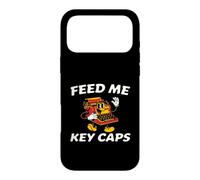 Custodia per iPhone 17 Pro Max Mechanical Keyboard Feed Me Key Caps Retro Typist