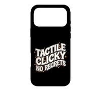 Custodia per iPhone 17 Pro Max Mechanical Keyboard Tactile Clicky No Regrets
