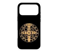 Custodia per iPhone 17 Pro Max Medaglia di San Benedetto PAX Pace e Protezione