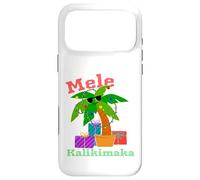Custodia per iPhone 17 Pro Max Mele Kalikimaka - Lampade a forma di palma di Natale hawaiane