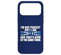 Custodia per iPhone 17 Pro Max Meme con bandiera I'm Not Perfect But AM Scozzese KINDA SAME THING