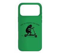 Custodia per iPhone 17 Pro Max Meme cristiano per lodare il monopattino Lord Frog