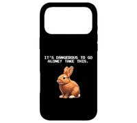 Custodia per iPhone 17 Pro Max Meme Lover Video Gamer Dangerous Alone Rabbit
