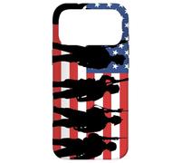 Custodia per iPhone 17 Pro Max Memoriale patriottico della bandiera americana e saluto per il giorno dei veterani