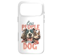 Custodia per iPhone 17 Pro Max Meno persone Più cane Divertente Amante dei cani