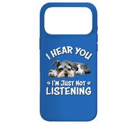 Custodia per iPhone 17 Pro Max Mens Womens Hear You Not Listening Miniature Schnauzer Lover