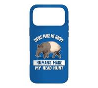Custodia per iPhone 17 Pro Max Mens Womens Kids Humans Hurt Head Tapirs Make Me Happy