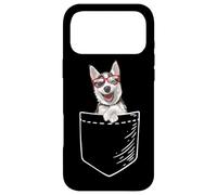 Custodia per iPhone 17 Pro Max Mens Womens Kids Pocket Siberian Husky Dog Lover
